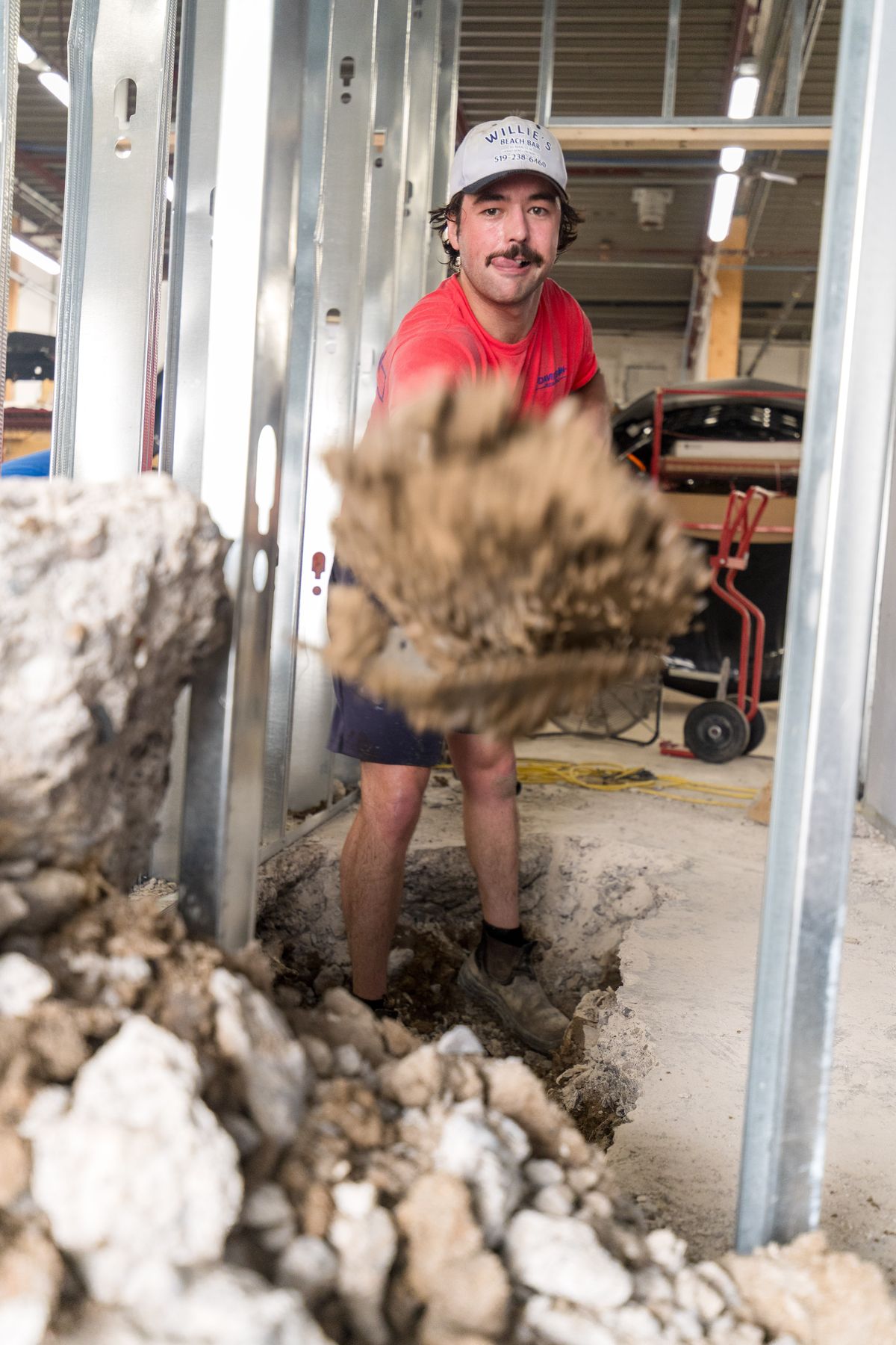Davidson Plumbing crew on the job, photographed by Mike Mala Media