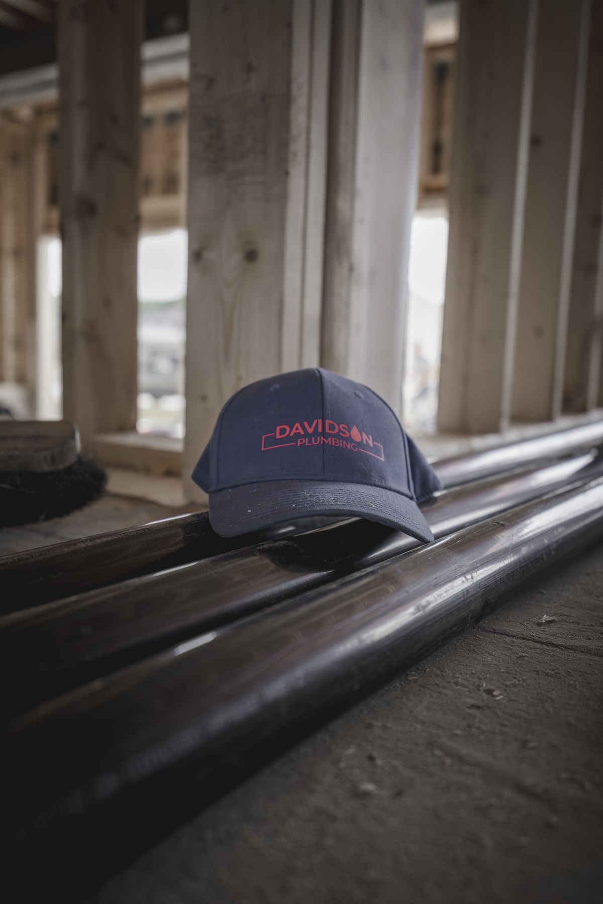 Davidson Plumbing crew on the job, photographed by Mike Mala Media