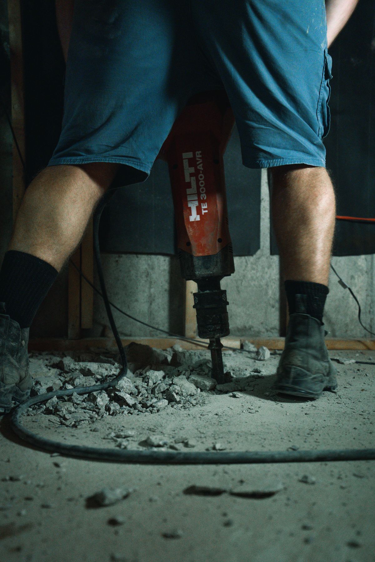 Davidson Plumbing crew on the job, photographed by Mike Mala Media